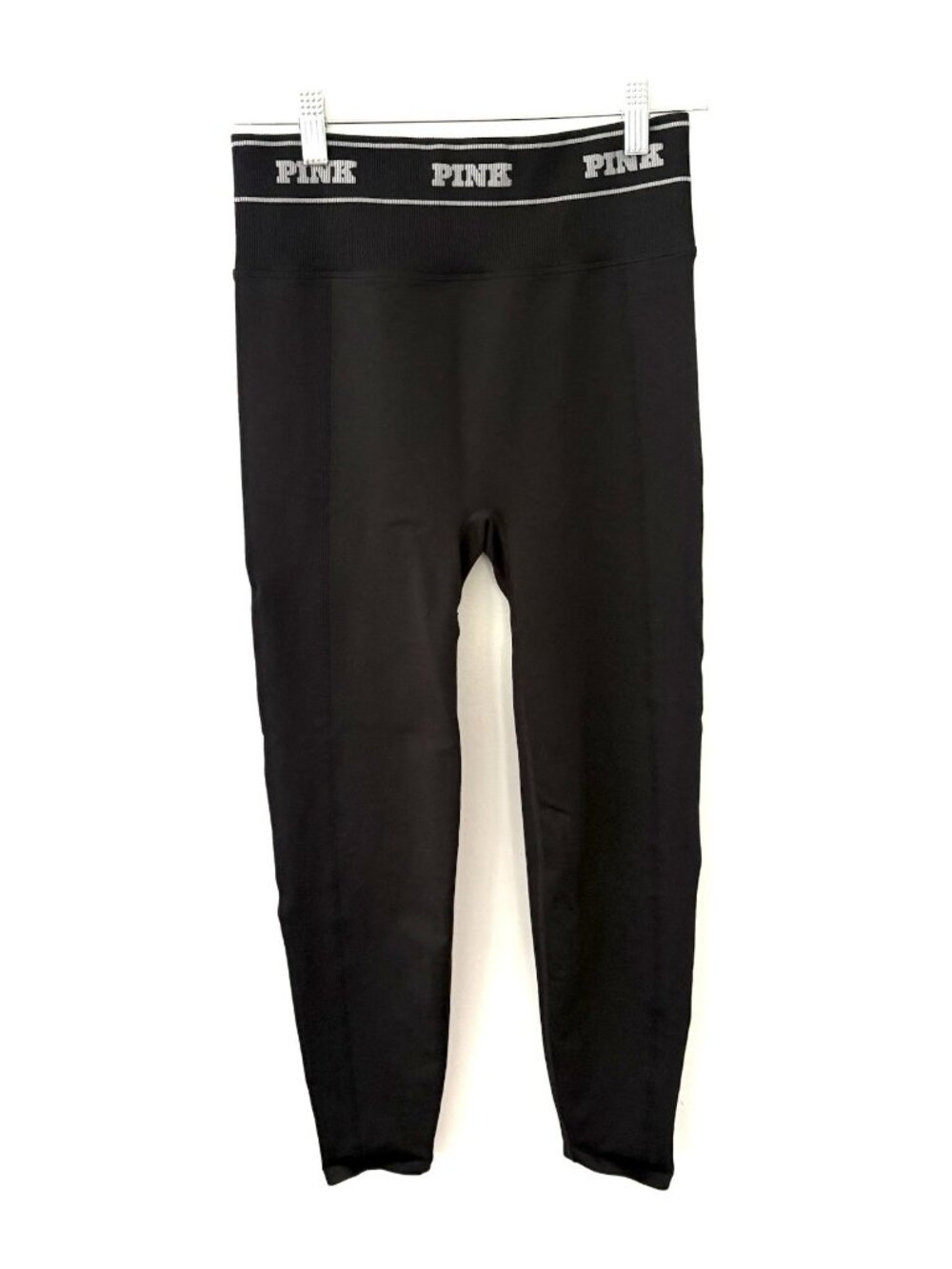 PINK Victoria's Secret Medium Short 23” Butt Lifting Black Seamless Leggings VS